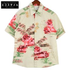 美品 yori ヨリ ミニフリル ストライプシャツ トップス レディース コットン ブルー ホワイト 36 YR21-24136AW 24AW ミニフリルストライプシャツ | all item| yori
