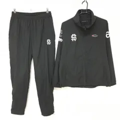 【超美品】ラフアンドスウェル 上下セット(ジャケット×パンツ) 黒×白  メンズ M ゴルフウェア rough＆swell