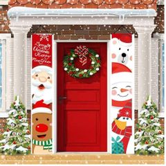 【SHOPS】Xmas気分を盛り上げる クリスマスバナー 14b 自宅 玄関 装飾