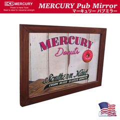 新品 MERCURY Pub Mirror マーキュリー パブミラー アメリカン雑貨 鏡 壁掛け レトロ ガレージ バー