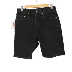 リーバイス Levis 90S USA製  34505-1865 後染めブラックデニム ショーツ メンズ  W32/L00