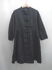 ◇ ⊇ merlot 無地 長袖 膝下丈 ワンピース サイズ表記なし ブラック系 レディース E  【1506230029396】のサムネイル