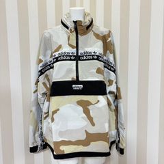 アディダス トラックジャケット ロゴテープ ハーフジップ L カモフラ L 