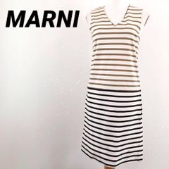 MARNI マルニ シルク100% 総柄ワンピース ヘザーシルクプリント ドレス