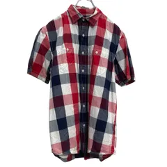 Old navy 半袖 チェックシャツ オールドネイビー S レッド カジュアル 古着卸 アメリカ仕入 a703-6526