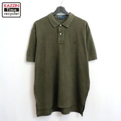 00s RALPH LAUREN 鹿の子 半袖ポロシャツ メンズ 表記Lサイズ