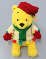 【中古】ぬいぐるみ プーさん(赤ニット帽/緑マフラー) ぬいぐるみ 「ディズニー・クリスマス2020」 東京ディズニーリゾート限定