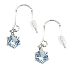 【3月 × シルバー】[Cream dot. クリームドット公式]フック 誕生月カラー 誕生月 誕生色 揺れる キュービックジルコニア 一粒ビジュー 小ぶり 大人 上品 エレガント きれいめ シンプル