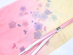 【一輝堂】リサイクル着物 和装小物 帯揚げ帯締めセット 帯揚 帯締 暈し 花文 平組 大和組 25w07-8340