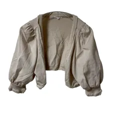 TR14 TO BE CHIC トゥービーシック ボレロ ショートカーディガン ベージュ サイズ3