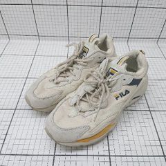 ◇ Θ FILA フィラ 1RM01153-444 カジュアル系 RAY TRACER レイトレイサー サイズ25cm ベージュ系 レディース メンズ E 【1508260029384】