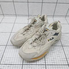 ◇ Θ FILA フィラ 1RM01153-444 カジュアル系 RAY TRACER レイトレイサー サイズ25cm ベージュ系 レディース メンズ E  【1508260029384】