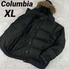 Colombia コロンビア　ファーダウンジャケット　XL ブラック