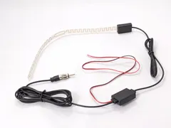 VICS AM FM カー ステレオ ラジオ ワンセグ ブースター 両面テープでどこでも貼れる フィルム アンテナ 車 船