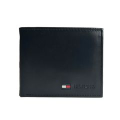トミー ヒルフィガー TOMMY HILFIGER 二つ折り財布 レザー ロゴ メンズ 31TL25X020 001 BLACK