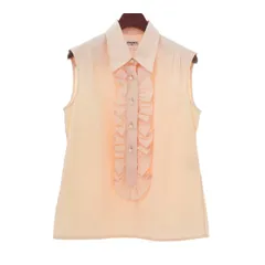CHANEL/シャネル ゴールドボタン ココマーク シャツ/ブラウス c_036 CHANEL シャネル 長袖シャツ コットン ホワイト #36 P04946 ココ