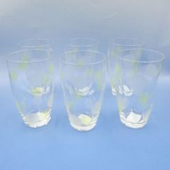 【まとめ買い対象外】ADERIA　アデリア　石塚硝子　水玉ぐらすタンブラー　 6個セット　ガラス　レトロ　新品未使用