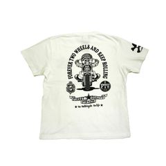 ネイティブギャングファミリー 半袖 Tシャツ NGF50-594 後身バイク ベイビー バイカー 天竺生地 ホワイト