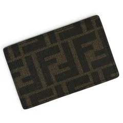 美品　FENDI  名刺入れ  パスケース　 ズッカ柄 楽天市場】フェンディ ズッカ（定期入れ・パスケース｜財布