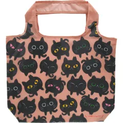 バッグ 糸井忠晴 エコバッグ 〜Mサイズ〜 くろねこのタンゴ ゆうパケット 折り畳み コンパクト 猫 かわいい  Mサイズ