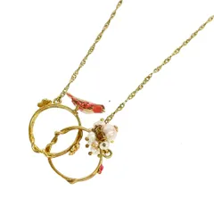 Les Nereides レネレイド ネックレス  鳥 ダブルリング    ゴールドカラー レディース / 240001161890