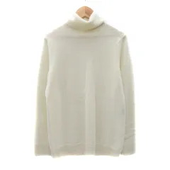 セオリーリュクス theory luxe ニット カットソー 長袖 タートルネック カシミヤ 38 M オフホワイト /YK22