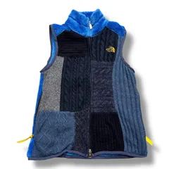 THE NORTH FACE PURPLE LABEL Patchwork fleece vest パッチワーク フリース ベストノースフェイスパープルレーベル NA2977N ブルー S 562A1のサムネイル