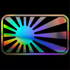日本製 大ステッカーJDM日章旗★Rising Sun旭日旗☆海軍◆レインボー・マルチカラー
