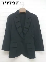 ◇ Viaggio Blu ビアッジョブルー 1B 七分袖 テーラードジャケット サイズ0 ブラック レディース  【中古】 【1109100020594】のサムネイル