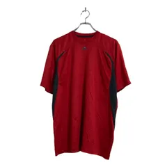 adidas 半袖 ゲームシャツ M レッド ブラック アディダス サッカー 古着卸 アメリカ仕入 a603-6398