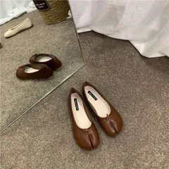 足袋シューズ 足袋パンプス レディース 足袋 パンプス ぺたんこ バレエ シューズ バレリーナ 靴 タビパンプス フラットシューズ ローヒール 靴 柔らかい 歩きやすい 疲れにくい 痛くない PU ブラック zyming01