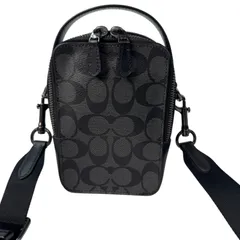 美品 コーチ　coach C3146 2way トップ ハンドル クロスボディ シグネチャー PVC　メンズ　斜めがけ