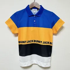 #snc ジャックバニー JACK BUNNY ポロシャツ 1 青 オレンジ 黒 白 ゴルフ ロゴ レディース [956291]のサムネイル