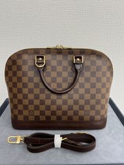 ルイヴィトン ダミエ アルマ PM バッグ　ｼｮﾙﾀﾞｰｽﾄﾗｯﾌﾟ付【中古】