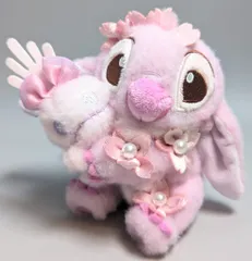 ディズニーストア プラッシュキーチェーン Sakura ステッチ&スクランプ(桜ピンク) 2025