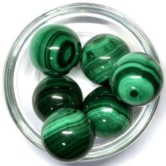 マラカイト 20ｍｍ丸玉  1個売り    ☆パワーストーン スフィア