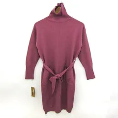 ユニオン ニットワンピース 長袖 ハイネック トップス レディース ﾌﾘｰサイズ ピンク系 UNION