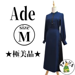 Ade a.v.v【M】バイカラー切替ワンピース ★極美品★ 希少デザイン