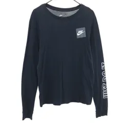 NIKE ナイキ 長袖 Tシャツ M ブラック ロンT メンズ 古着
