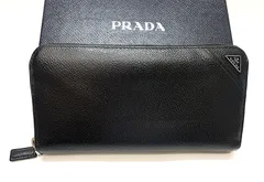 値下げ❗️☆美品☆PRADA プラダ サフィアーノ レザーラウンドファスナー長財布 2ML317 ブラック