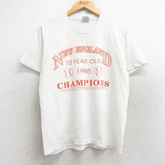 M/古着 ヘインズ 半袖 ビンテージ Tシャツ メンズ 90s ニューイングランド ベースボール クルーネック 白 ホワイト 25aug29 中古