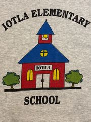 90s school  Tシャツ　ヴィンテージ　グレー
