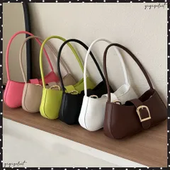 ハンドバッグ 小さめ ハーフムーンバッグPUレザー調 レディース ホーボーバッグ ファスナー付き 鞄 オフィスカジュアル 肩掛けカバン 韓国 ミニ三日月型かばんミニバッグ 高見え 合皮バッグ 可愛い 2wayバッグ