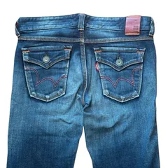 EDWIN Miss 503 EG5850 日本製 ストレッチ クロップド ブーツカットデニム インディゴ レディースS エドウィン