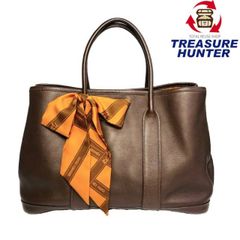 HERMES エルメス ガーデンツイリーTPM ハバナ スイフト ブラウン トートバッグ 【240005007184】