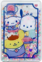 【中古】バッグ シナモン＆ポチャッコ＆プリン ゆめきらパスケース 「サンリオキャラクターズ」月刊 いちご新聞 2023年6月号 通巻No.664付録