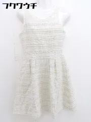 ◇ PROPORTION BODY DRESSING 切り替え ノースリーブ ミニ ワンピース サイズ2 ベージュ系 レディース  【1109240007950】