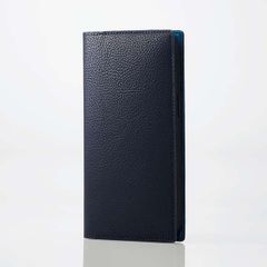 iPhone 14 Pro Max ソフトレザーケース イタリアン(Coronet) (ロイヤルネイビー)