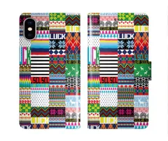[iPhone12 Pro Max] iPhone16 ケース スカラー スマホケース 手帳型 iPhone16 Pro ケース アイフォン16 15 14 13 12 11 スマホカバー 全機種対応 手帳 ScoLar 切替柄 パッチワーク コラージュ ダイ