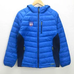 G■ランズエンド/LANDSEND 中綿ダウンジャケット【M】青/men's/142【中古】■のサムネイル